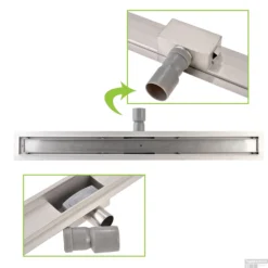 Mat Zwarte RVS Douchegoot Flens Met Uitneembaar Sifon 70x7cm 6,7cm Diep MAT ZWART ROOSTER 14 Mat Zwarte RVS Douchegoot Flens Met Uitneembaar Sifon 70x7cm 6,7cm Diep MAT ZWART ROOSTER -Goedkope Stijl Baden Winkel flens design rooster mat zwart 5