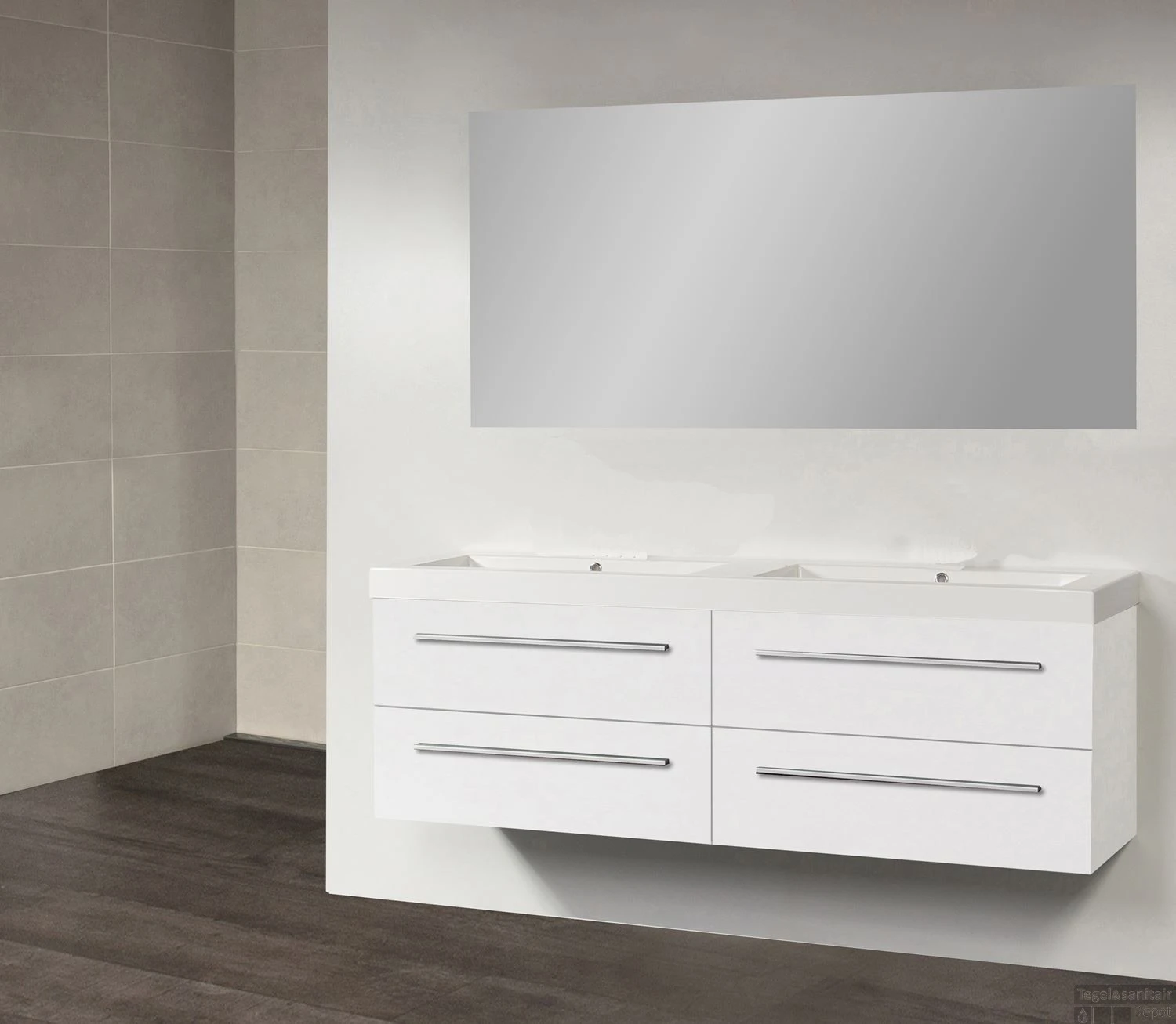 Wastafelblad Exclusive Line Florence 160 0 Kraangaten 4 Wastafelblad Exclusive Line Florence 160 0 Kraangaten - Afbeelding 2