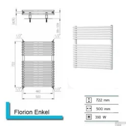 Designradiator Elektrisch Florion Nxt-EL III/Fischio 72,2 X 50 Cm 400 Watt Enkel Wit 7 Designradiator Elektrisch Florion Nxt-EL III/Fischio 72,2 X 50 Cm 400 Watt Enkel Wit -Goedkope Stijl Baden Winkel florian radiator 3
