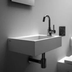 Fontein Clou Flush 2 36x24.5x9cm Keramiek Glans Wit (Zonder Kraangat) 19 Fontein Clou Flush 2 36x24.5x9cm Keramiek Glans Wit (Zonder Kraangat) -Goedkope Stijl Baden Winkel flush 2 plus detail d 1