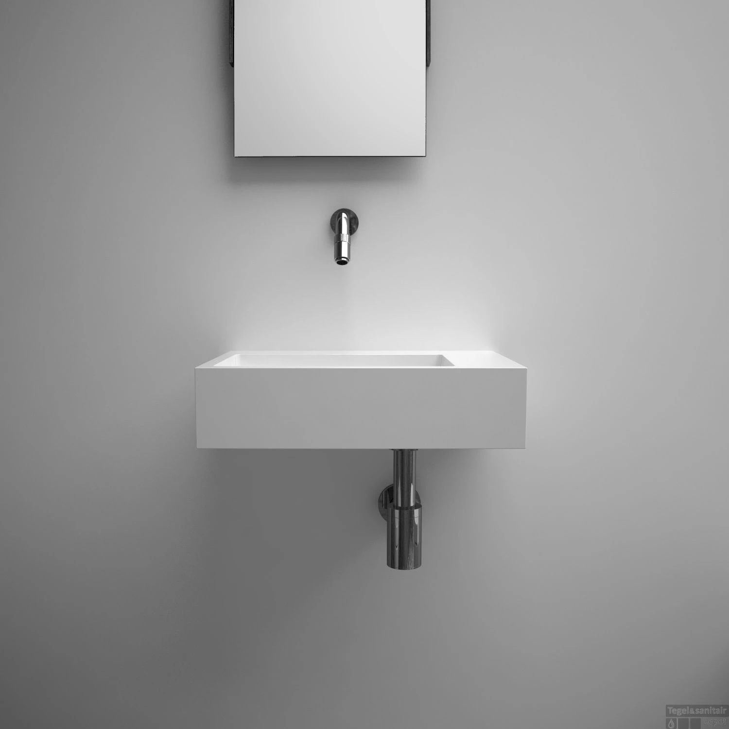 Fontein Clou Flush 2 36x24.5x9cm Keramiek Glans Wit (Zonder Kraangat) 11 Fontein Clou Flush 2 36x24.5x9cm Keramiek Glans Wit (Zonder Kraangat) - Afbeelding 9