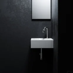 Hoekfontein Clou Flush 5 27x27x10cm Keramiek Glans Wit (Met Kraangat) -Goedkope Stijl Baden Winkel flush 5 concept b1