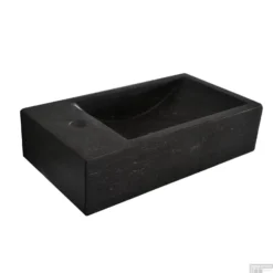Natuursteen Fontein Recto 40x22x10cm (kraangat Links) 9 Natuursteen Fontein Recto 40x22x10cm (kraangat Links) -Goedkope Stijl Baden Winkel fontein sanilux recto links 11044l shop