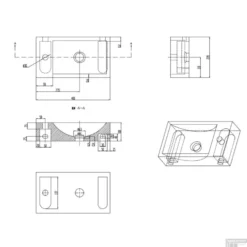 Natuursteen Fontein Recto 40x22x10cm (kraangat Links) 8 Natuursteen Fontein Recto 40x22x10cm (kraangat Links) -Goedkope Stijl Baden Winkel fontein sanilux recto links 11044l tech