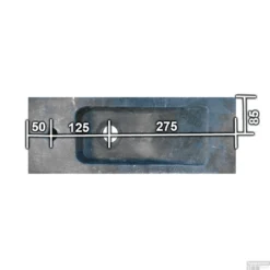 Natuursteen Fontein Slim 45x17x10cm (kraangat Links) 8 Natuursteen Fontein Slim 45x17x10cm (kraangat Links) -Goedkope Stijl Baden Winkel fontein sanilux slim links 11046l tech