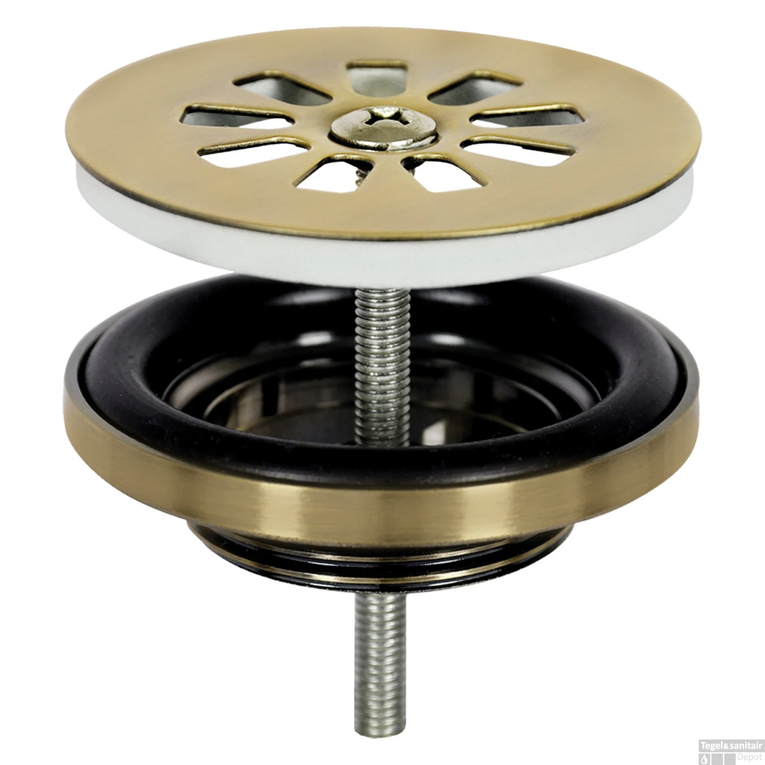 Fontein Afvoerplug Differnz Mix Mat Goud 3 Fontein Afvoerplug Differnz Mix Mat Goud