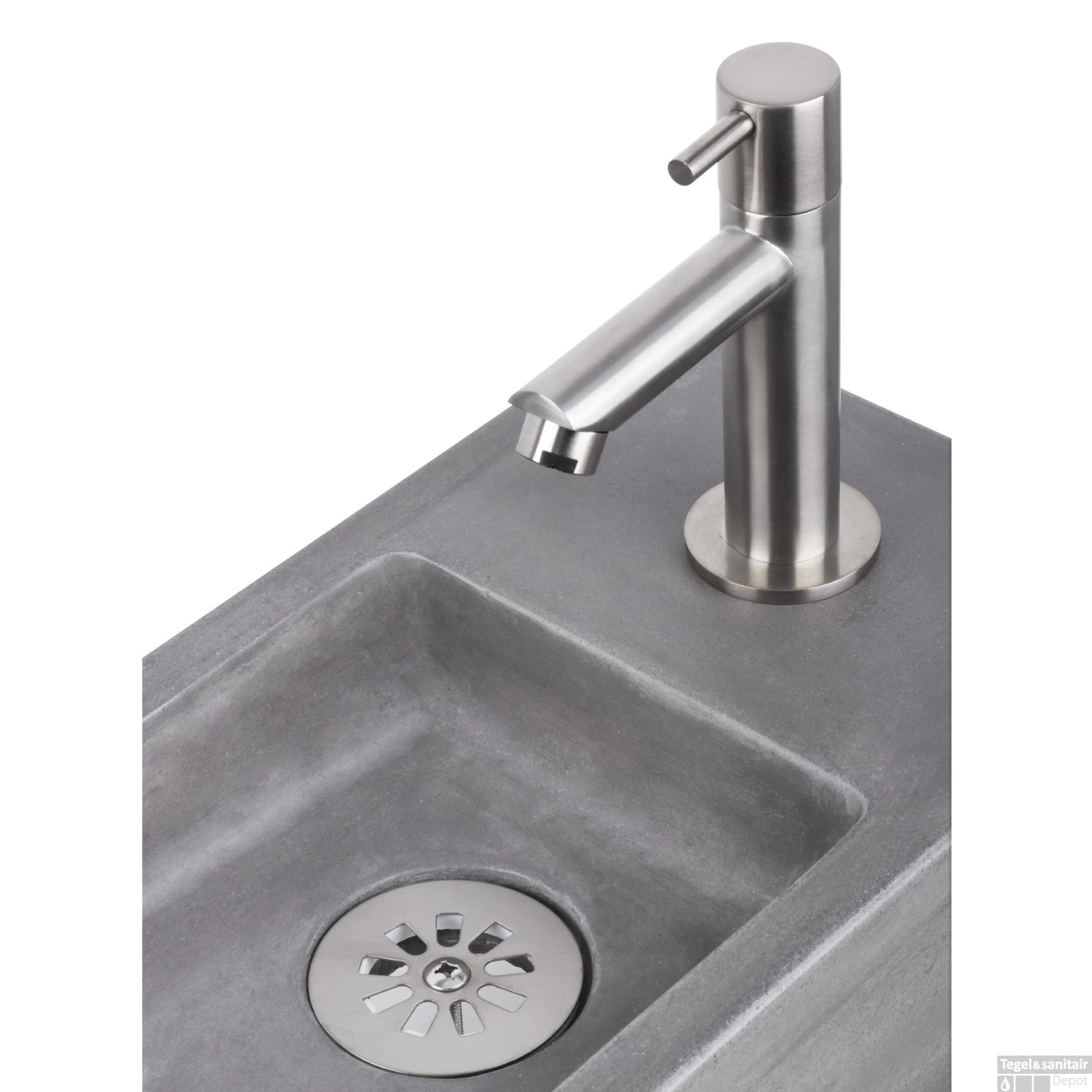 Fontein Afvoerplug Differnz Mix Mat Chroom 4 Fontein Afvoerplug Differnz Mix Mat Chroom - Afbeelding 2