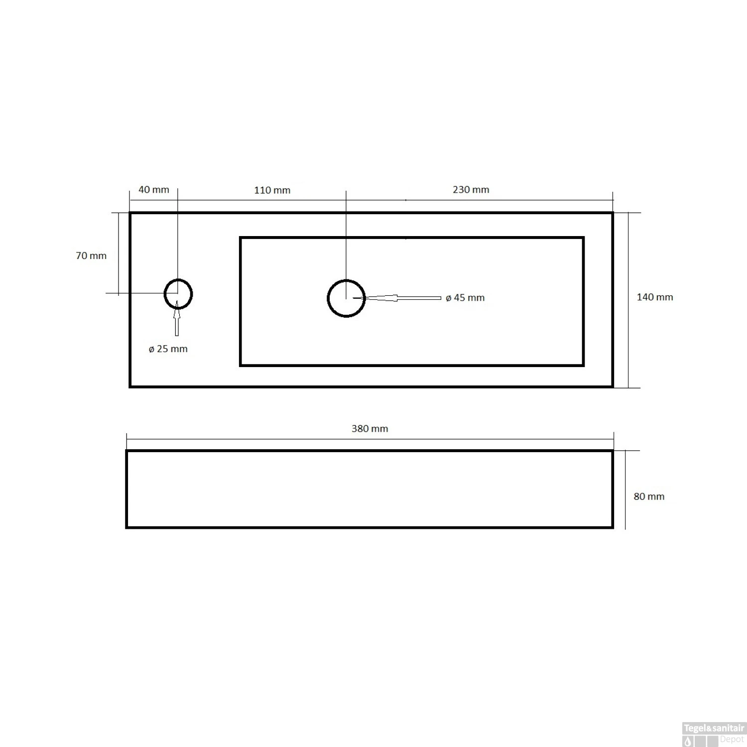 Fontein Best Design Queen 38x14x8 Cm (kraangat Links) 5 Fontein Best Design Queen 38x14x8 Cm (kraangat Links) - Afbeelding 3