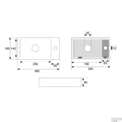 Fontein Boss & Wessing Rinka 36x189 Cm Kraangat Rechts Quartz -Goedkope Stijl Baden Winkel fontein boss wessing rinka 36x189 cm kraangat rechts quartz tech