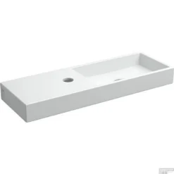 Fontein Clou Mini Wash Me 56x19x6cm Keramiek Glans Wit (Met Kraangat Links) -Goedkope Stijl Baden Winkel fontein clou mini wash me 56x19x6cm keramiek glans wit met kraangat links shop