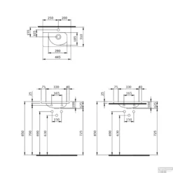 Fontein Boss & Wessing 44,5x31x12,5 Cm Inclusief 1 Kraangat Mat Antraciet -Goedkope Stijl Baden Winkel fontein creavit 44 5x31x12 5cm tech 1 1