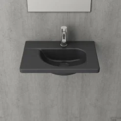 Fontein Boss & Wessing 44,5x31x12,5 Cm Inclusief 1 Kraangat Mat Antraciet -Goedkope Stijl Baden Winkel fontein creavit 44 5x31x12 5cm antraciet shop