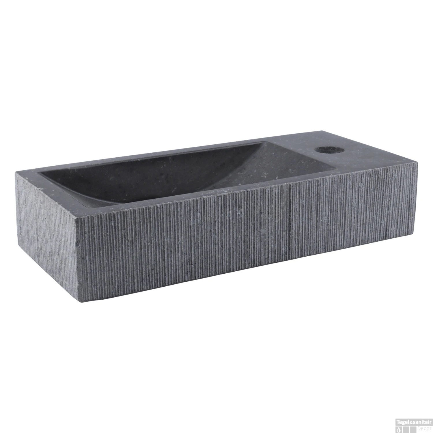 Fonteinset Differnz Mix En Match Bombai Ribble Natuursteen 38x18x8 Cm (Keuze Uit 5 Kleuren Kranen) 7 Fonteinset Differnz Mix En Match Bombai Ribble Natuursteen 38x18x8 Cm (Keuze Uit 5 Kleuren Kranen) - Afbeelding 5