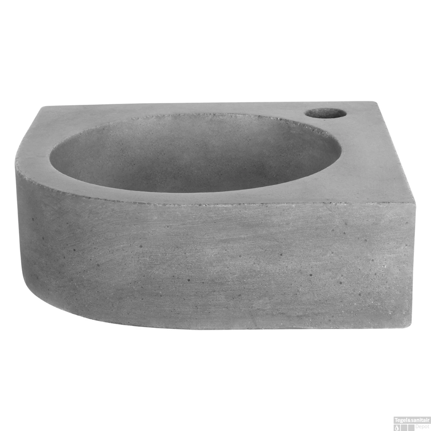 Fontein Differnz Cleo Hoekfontein 30x30x10 Cm Beton Donker Grijs 3 Fontein Differnz Cleo Hoekfontein 30x30x10 Cm Beton Donker Grijs