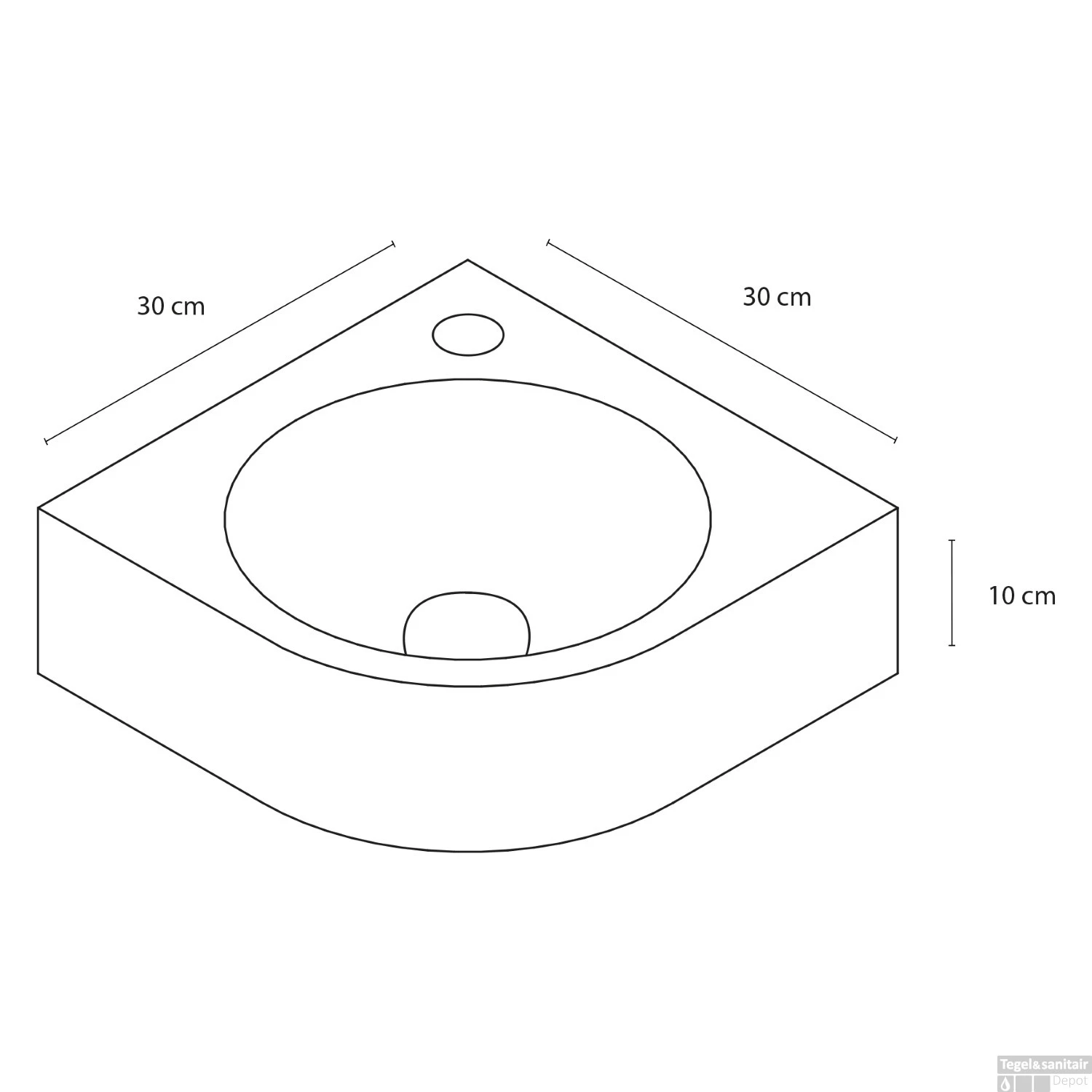 Fonteinset Differnz Mix En Match Cleo Hoekfontein 30x30x10 Cm Donker Beton (Keuze Uit 5 Kleuren Kranen) 8 Fonteinset Differnz Mix En Match Cleo Hoekfontein 30x30x10 Cm Donker Beton (Keuze Uit 5 Kleuren Kranen) - Afbeelding 6