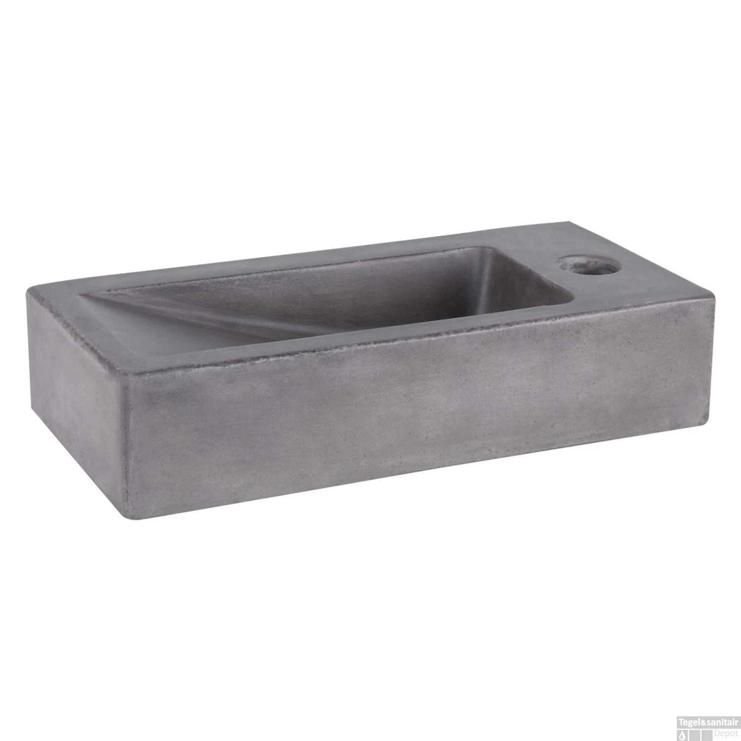 Fontein Differnz Doni 36x16x8cm Donker Beton 3 Fontein Differnz Doni 36x16x8cm Donker Beton