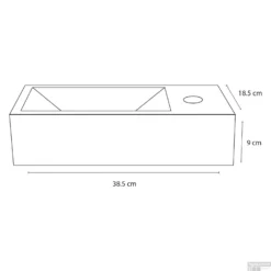 Fontein Differnz Ravo 39.5x18,5x9 Cm Keramiek 11 Fontein Differnz Ravo 39.5x18,5x9 Cm Keramiek -Goedkope Stijl Baden Winkel fontein differnz ravo 38 5x18 5x9 5 keramiek tech