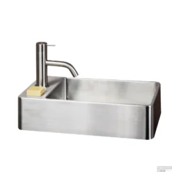 Fontein Lanesto Vanity 22x40x10 Cm RVS Grijs (excl Kraan Incl Waste)