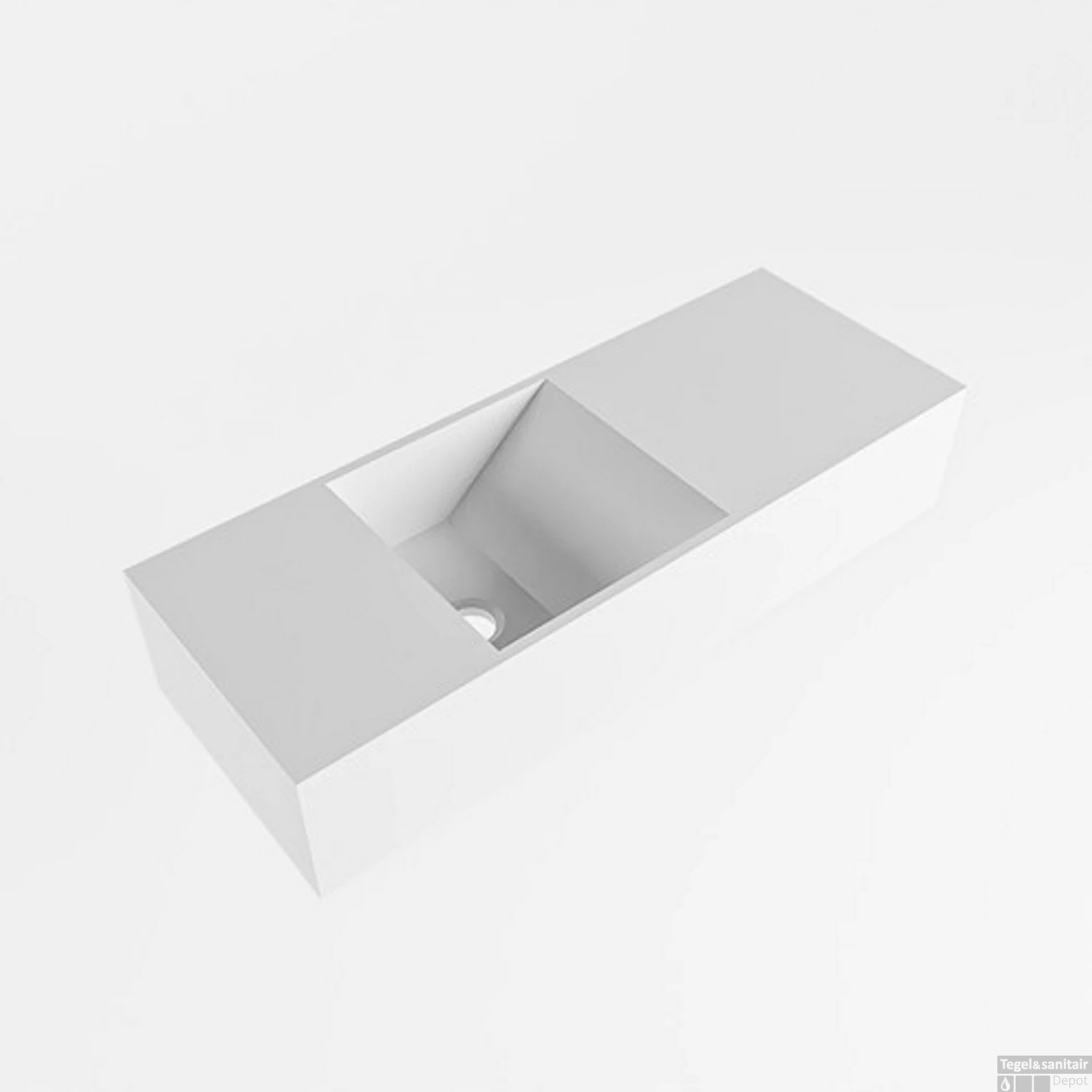 Fontein Mondiaz Tyne 60 Cm Solid Surface Positie Links Zonder Kraangat Talc 4 Fontein Mondiaz Tyne 60 Cm Solid Surface Positie Links Zonder Kraangat Talc - Afbeelding 2