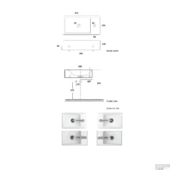 FonteinPack Houston Mat Zwart Keramiek Rechts 37x23 Cm RVS (Keuze Uit 8 Kranen) 11 FonteinPack Houston Mat Zwart Keramiek Rechts 37x23 Cm RVS (Keuze Uit 8 Kranen) -Goedkope Stijl Baden Winkel fontein plieger houston 37x23cm mat wit tech 1 3 2 1