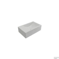 Fontein Plieger Houston 37x23x11cm Bak Rechts Zonder Kraangat Mat Wit