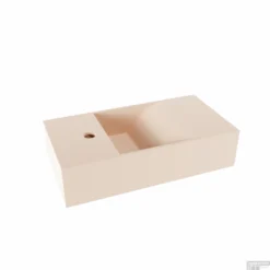 Fontein Salenzi Arro 50x26 Cm Mat Roze Links -Goedkope Stijl Baden Winkel fontein salenzi arro 50x26 cm mat roze links shop