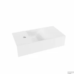 Fontein Salenzi Arro 50x26 Cm Mat Wit Links -Goedkope Stijl Baden Winkel fontein salenzi arro 50x26 cm mat wit links shop