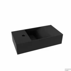 Fontein Salenzi Arro 50x26 Cm Mat Zwart Links -Goedkope Stijl Baden Winkel fontein salenzi arro 50x26 cm mat zwart links shop