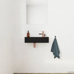 Fontein Salenzi Arro 50x26 Cm Mat Zwart Rechts -Goedkope Stijl Baden Winkel fontein salenzi arro 50x26 cm mat zwart rechts 4