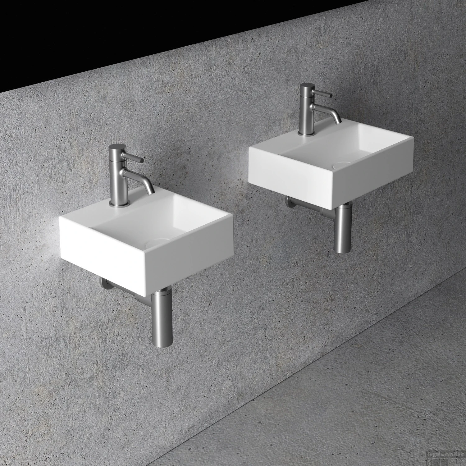 Fontein Salenzi Spy 40x30 Cm Glans Wit (inclusief Bijpassende Waste) 5 Fontein Salenzi Spy 40x30 Cm Glans Wit (inclusief Bijpassende Waste) - Afbeelding 3