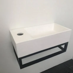 Fonteinset BWS Solid Black 40x22x10 Cm Met Mat Zwart Frame (kraangat Links) 9 Fonteinset BWS Solid Black 40x22x10 Cm Met Mat Zwart Frame (kraangat Links) -Goedkope Stijl Baden Winkel fontein wiesbaden rvs 40x22x10 cm mat zwart 1 1