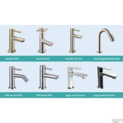 FonteinPack Rhea Mini XXS 30,5x18x11 Cm Rechts RVS (Keuze Uit 8 Kranen) 9 FonteinPack Rhea Mini XXS 30,5x18x11 Cm Rechts RVS (Keuze Uit 8 Kranen) -Goedkope Stijl Baden Winkel fonteinkraansets rvs geborsteld tegeldepot