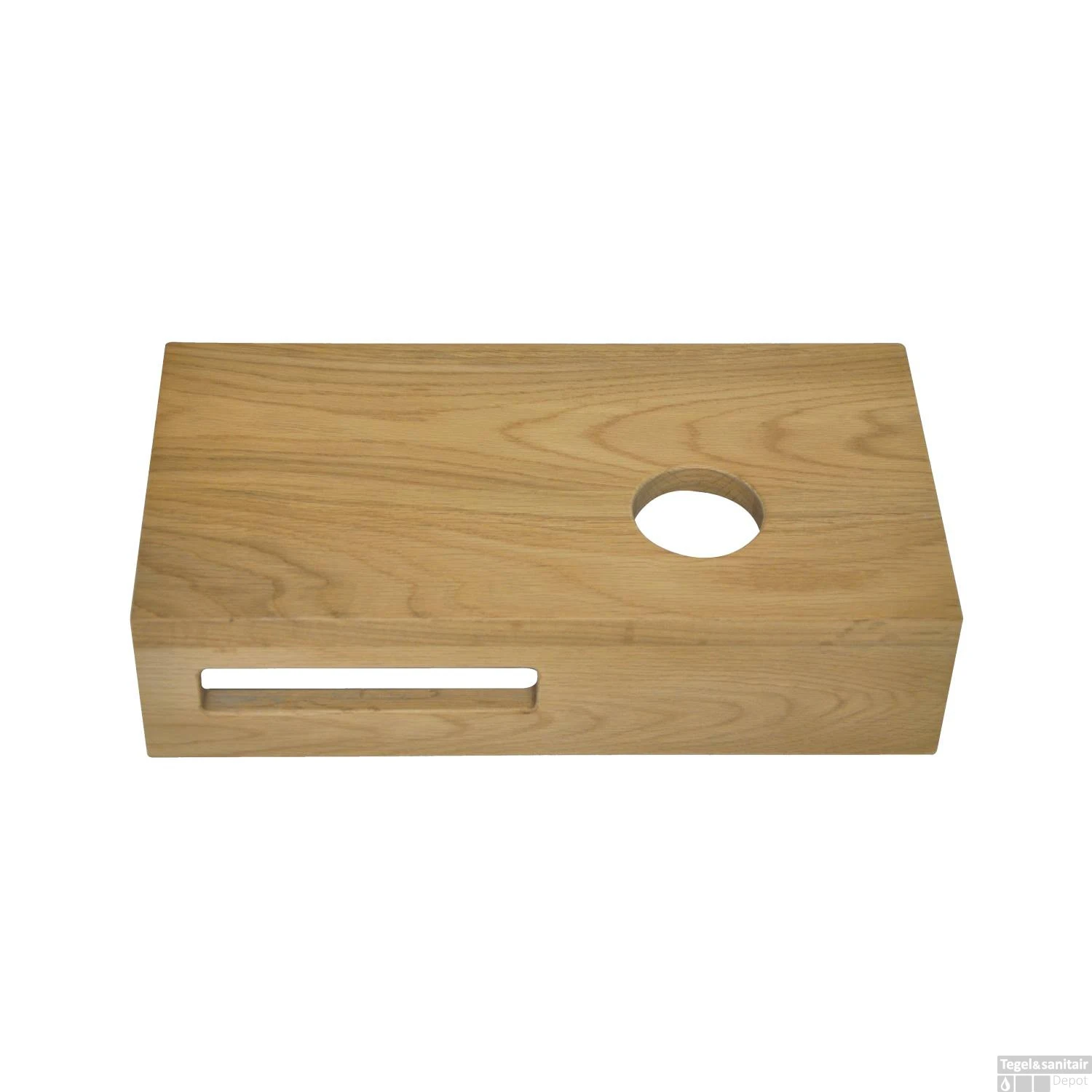 Fonteinplank Wiesbaden Oak Planchet 40x21x10 Cm Rechts 5 Fonteinplank Wiesbaden Oak Planchet 40x21x10 Cm Rechts - Afbeelding 3