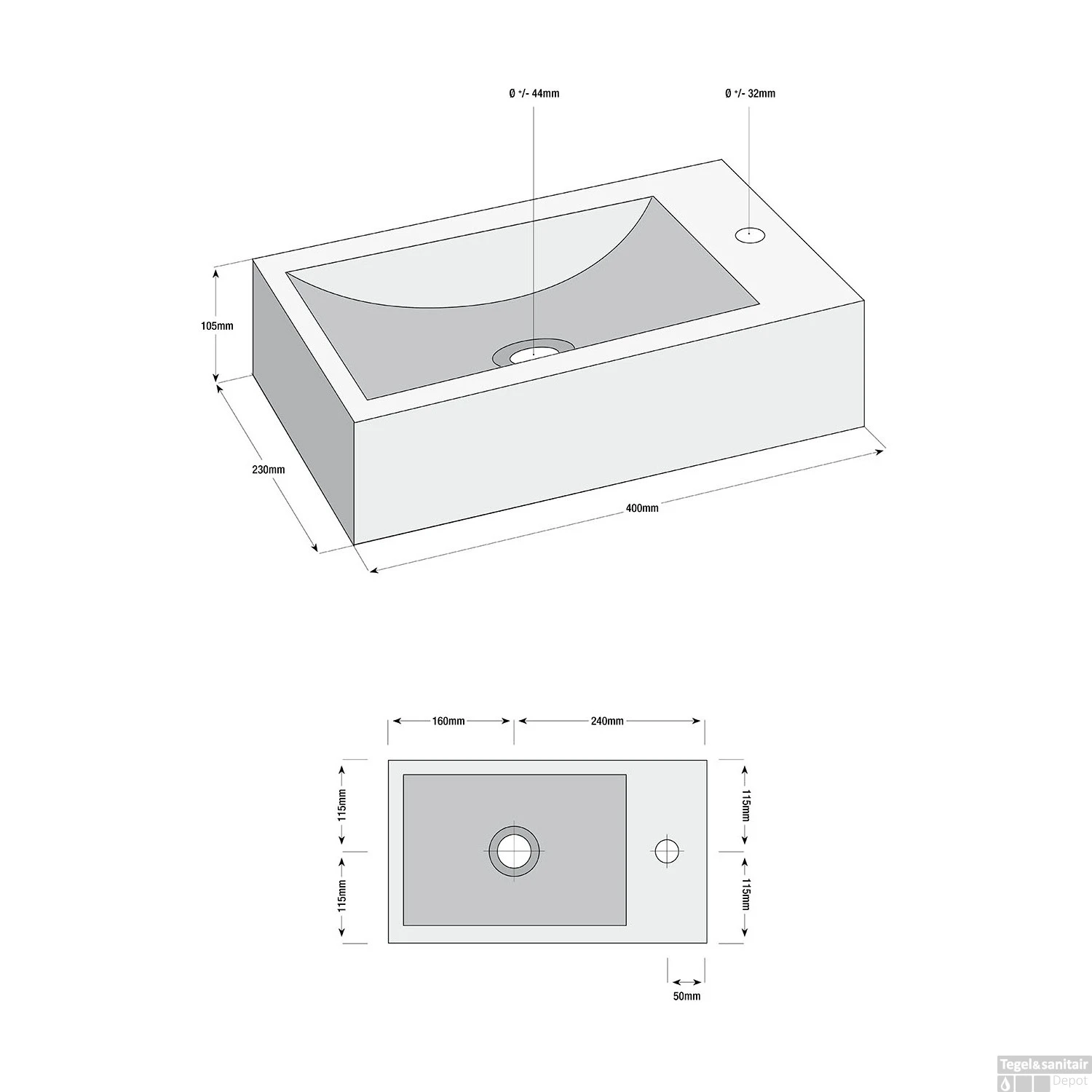 Fonteinset Boss & Wessing Guilla 40x23x10.5 Cm Natuursteen Rechts Zwart 4 Fonteinset Boss & Wessing Guilla 40x23x10.5 Cm Natuursteen Rechts Zwart - Afbeelding 2