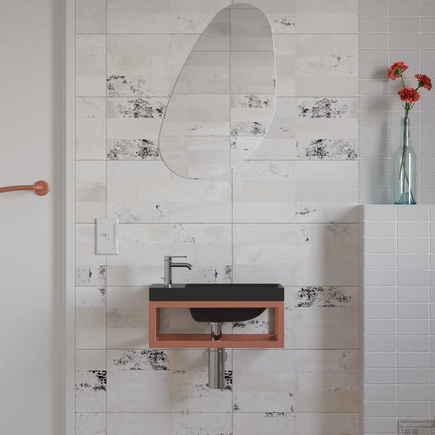 Fonteinset Boss & Wessing Paris 40x22 Cm Met Mat Zwart Fontein Mat Koper 5 Fonteinset Boss & Wessing Paris 40x22 Cm Met Mat Zwart Fontein Mat Koper - Afbeelding 3