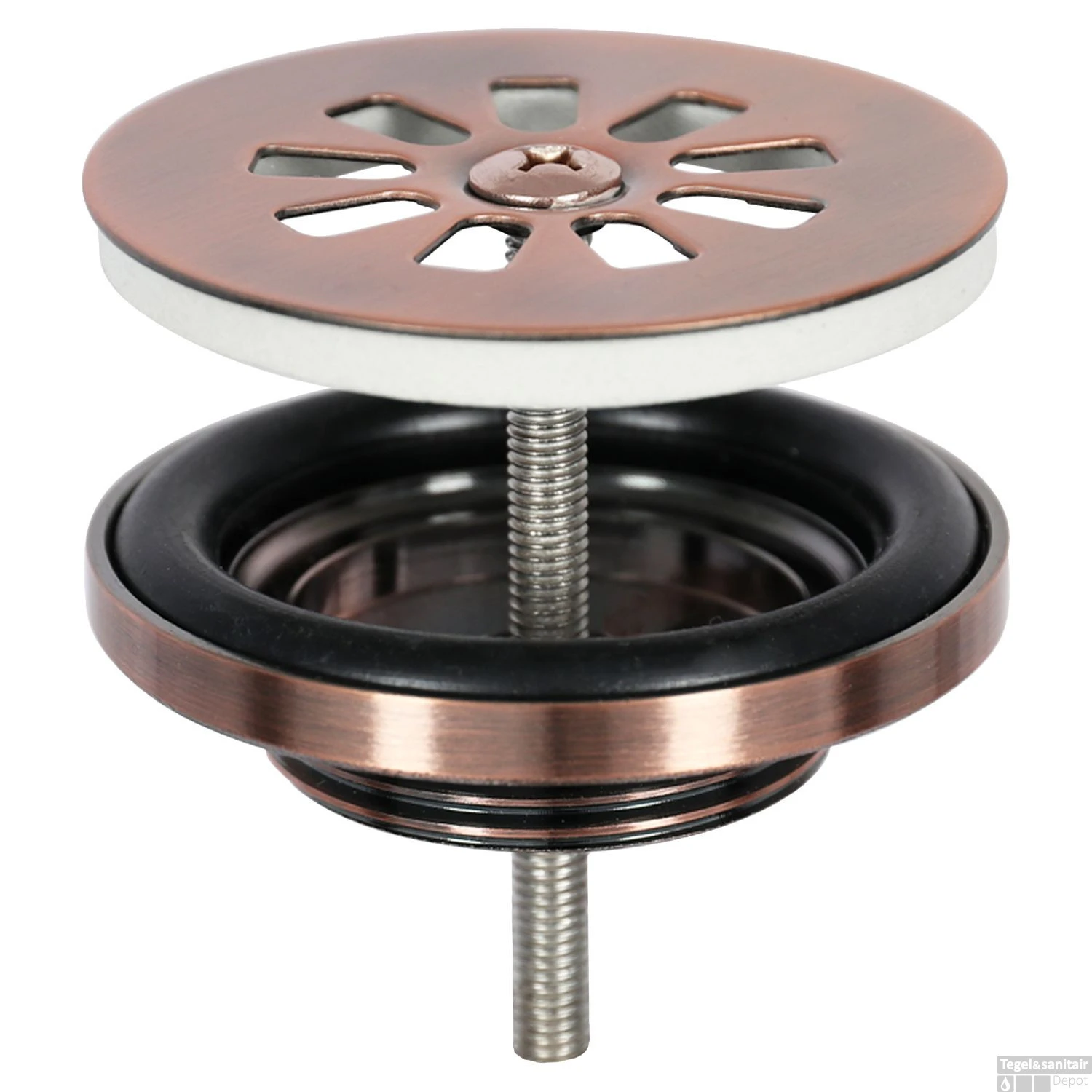 Fonteinset Differnz Cleo 30x30x10 Cm Keramiek Wit Met Kruis Kraan Rood Koper 5 Fonteinset Differnz Cleo 30x30x10 Cm Keramiek Wit Met Kruis Kraan Rood Koper - Afbeelding 3