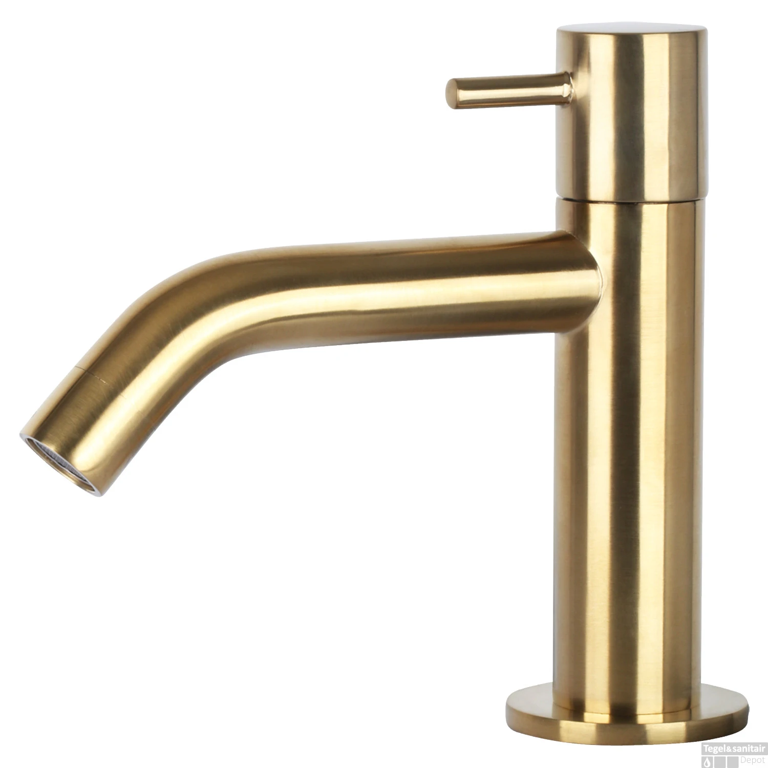 Fonteinset Differnz Cleo 31.5x31.5x10 Cm Beton Donker Grijs Met Kraan Gebogen Mat Goud 4 Fonteinset Differnz Cleo 31.5x31.5x10 Cm Beton Donker Grijs Met Kraan Gebogen Mat Goud - Afbeelding 2