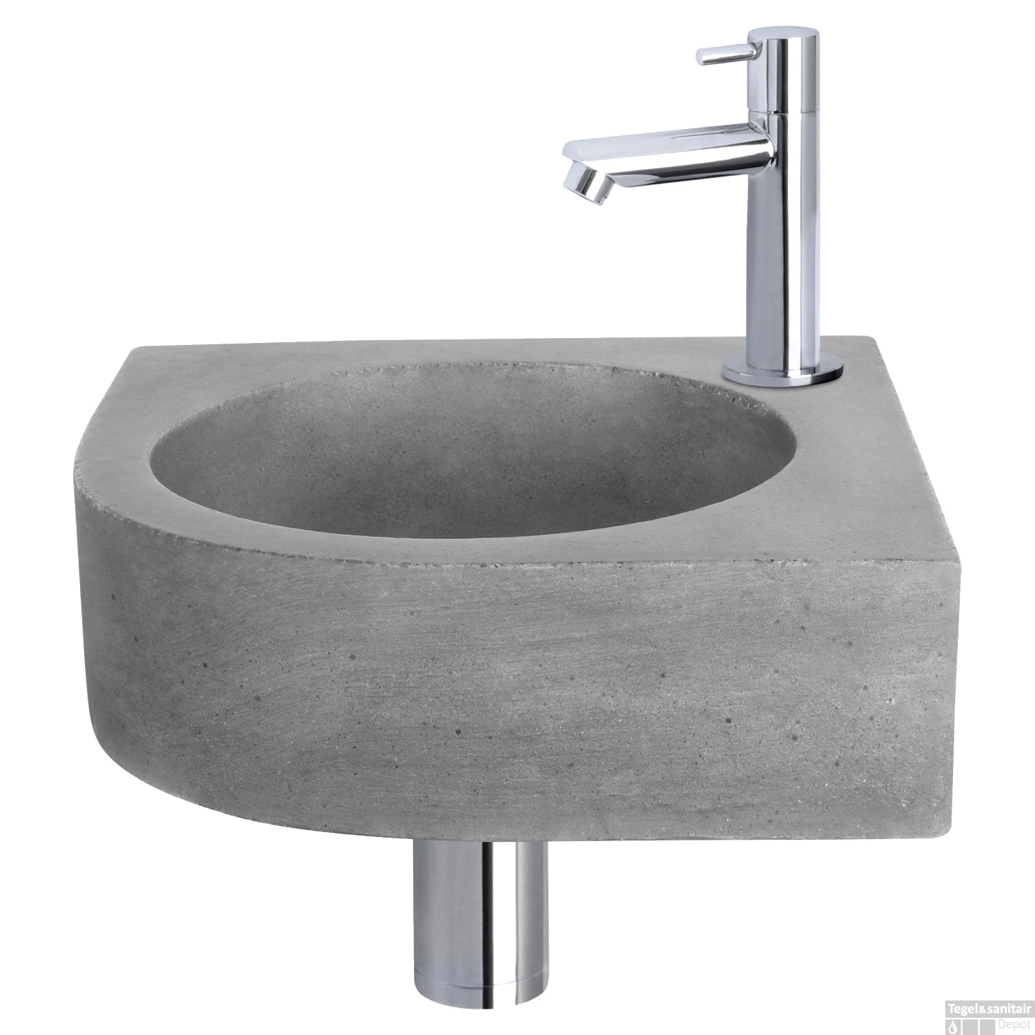 Fonteinset Differnz Cleo 31.5x31.5x10 Cm Beton Donker Grijs Met Kraan Recht Chroom 3 Fonteinset Differnz Cleo 31.5x31.5x10 Cm Beton Donker Grijs Met Kraan Recht Chroom