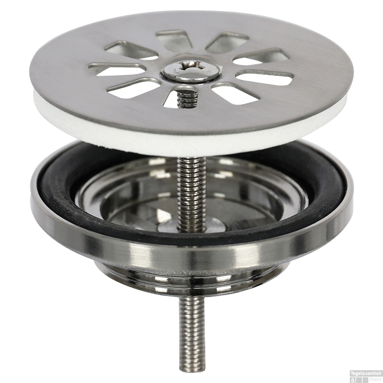 Fonteinset Differnz Force Keramiek 40x22x11.5 Cm Wit Met Rechte Kraan Mat Chroom 5 Fonteinset Differnz Force Keramiek 40x22x11.5 Cm Wit Met Rechte Kraan Mat Chroom - Afbeelding 3