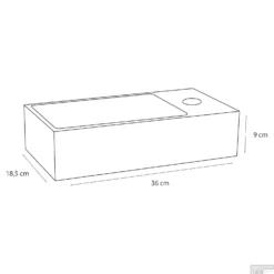 Fonteinset Differnz Solid Solid Surface 36x18.5x9 Cm Wit Met Gebogen Kraan Mat Chroom -Goedkope Stijl Baden Winkel fonteinset differnz solid solid surface 36x18.5x9 cm wit met gebogen kraan chroom tech 1