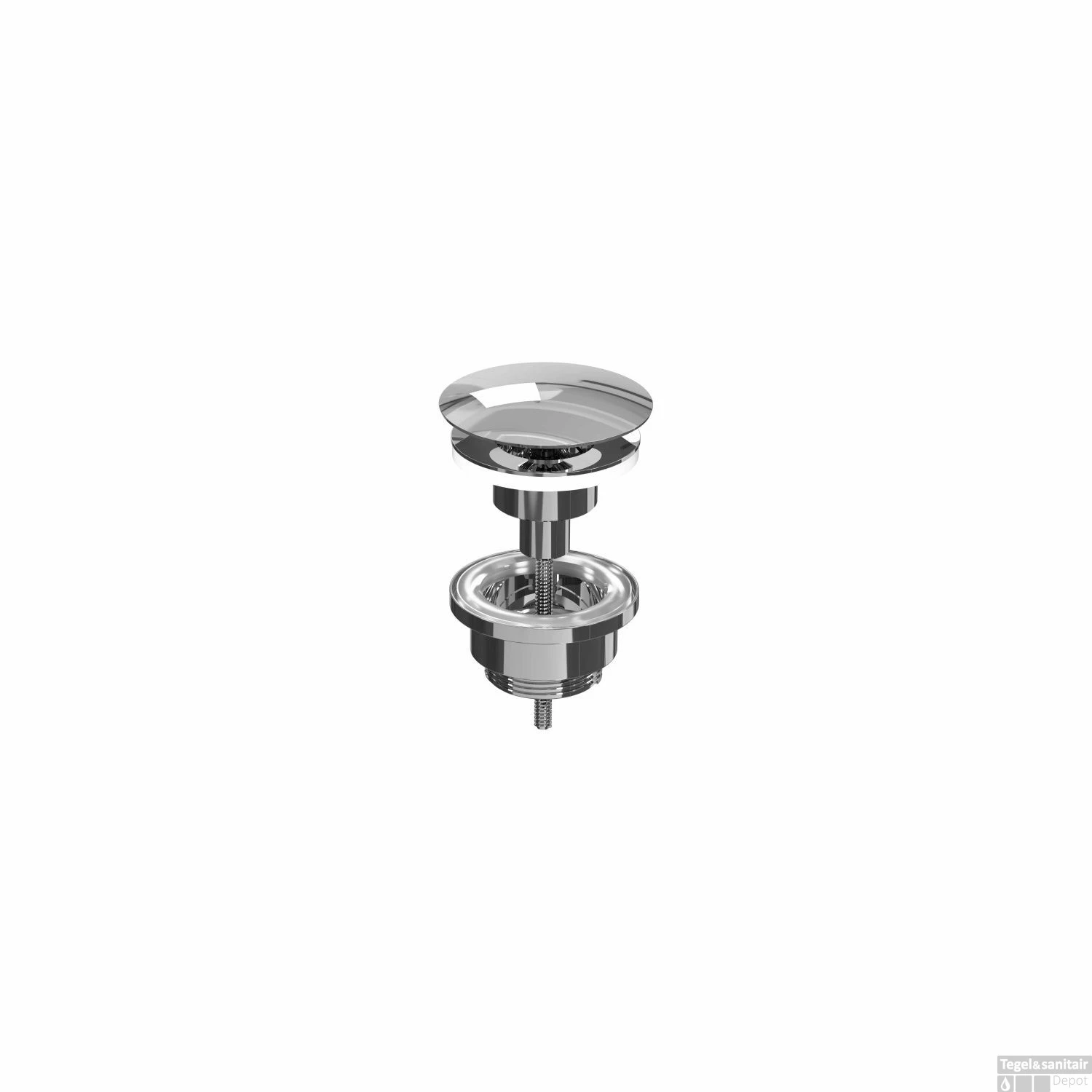 Fonteinset INK Versus 36x18x9 Cm Quartz Beton Met Kraangat Rechts Chroom - Afbeelding 4