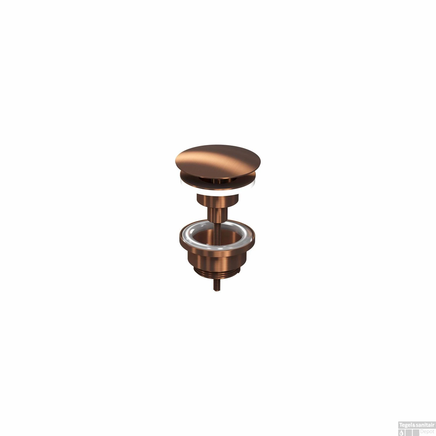 Fonteinset INK Versus 36x18x9cm Porselein Mat Wit Met Kraangat Rechts Mat Rose Goud 6 Fonteinset INK Versus 36x18x9cm Porselein Mat Wit Met Kraangat Rechts Mat Rose Goud - Afbeelding 4