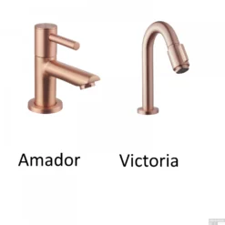 Fonteinset Mat Zwart Wiesbaden Color Koper (kraangat Rechts) -Goedkope Stijl Baden Winkel fonteinset koper 5