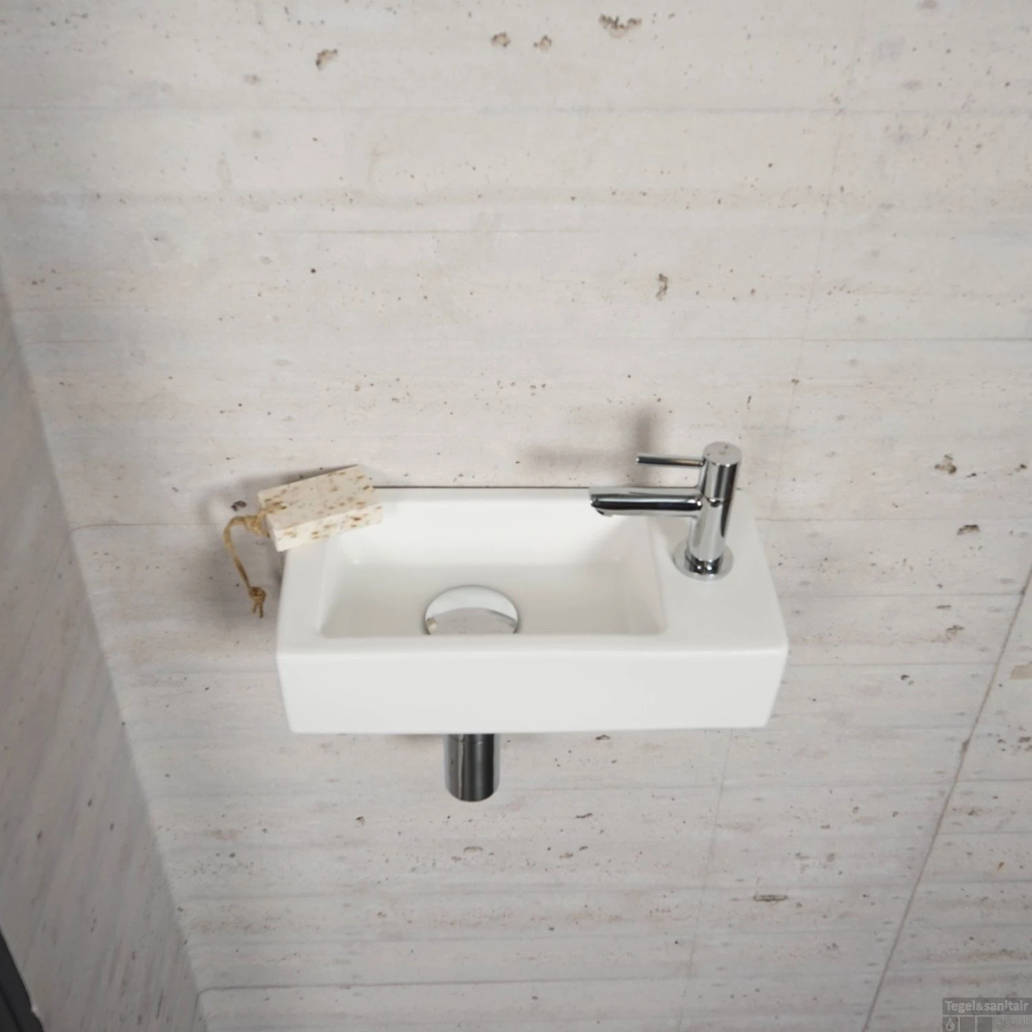 Fonteinset Mat Wit Wiesbaden Color Chroom (kraangat Rechts) 8 Fonteinset Mat Wit Wiesbaden Color Chroom (kraangat Rechts) - Afbeelding 6