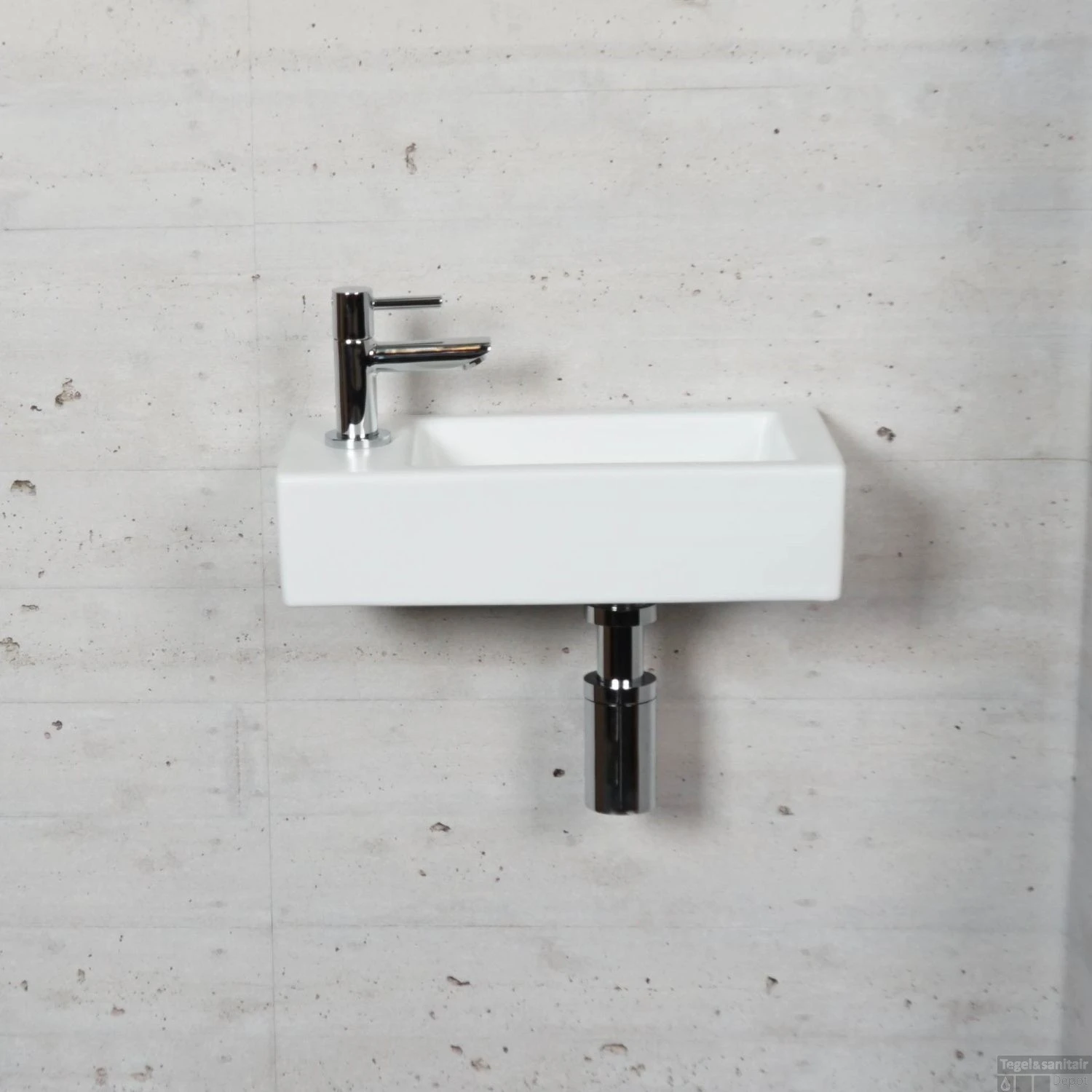 Fonteinset Mat Wit Wiesbaden Color Chroom (kraangat Links) 8 Fonteinset Mat Wit Wiesbaden Color Chroom (kraangat Links) - Afbeelding 6
