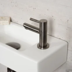 Fonteinset Mat Wit Wiesbaden Color Gun Metal (kraangat Rechts) 24 Fonteinset Mat Wit Wiesbaden Color Gun Metal (kraangat Rechts) -Goedkope Stijl Baden Winkel fonteinset mat wit wiesbaden color gun metal 8