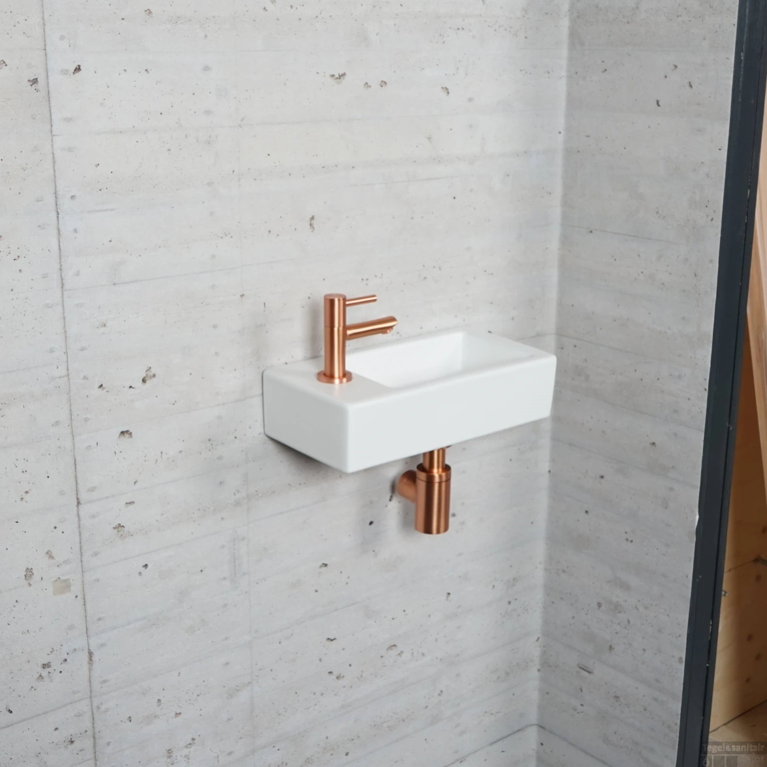 Fonteinset Mat Wit Wiesbaden Color Koper (kraangat Links) 7 Fonteinset Mat Wit Wiesbaden Color Koper (kraangat Links) - Afbeelding 5