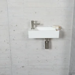 Fonteinset Mat Wit Wiesbaden Color RVS (kraangat Links) 22 Fonteinset Mat Wit Wiesbaden Color RVS (kraangat Links) -Goedkope Stijl Baden Winkel fonteinset mat wit wiesbaden rvsl 7