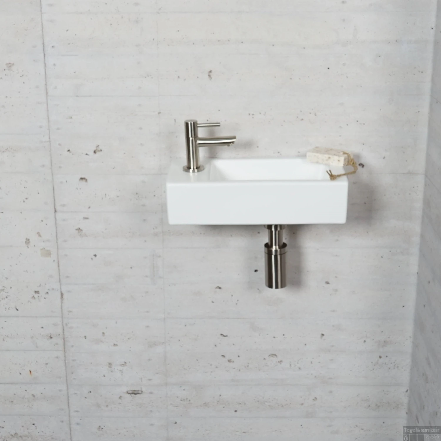 Fonteinset Mat Wit Wiesbaden Color RVS (kraangat Links) 8 Fonteinset Mat Wit Wiesbaden Color RVS (kraangat Links) - Afbeelding 6