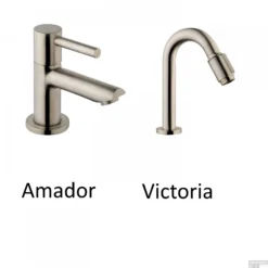 Fonteinset Carrara Marmerlook Wiesbaden Color RVS (kraangat Rechts) -Goedkope Stijl Baden Winkel fonteinset rvs 1